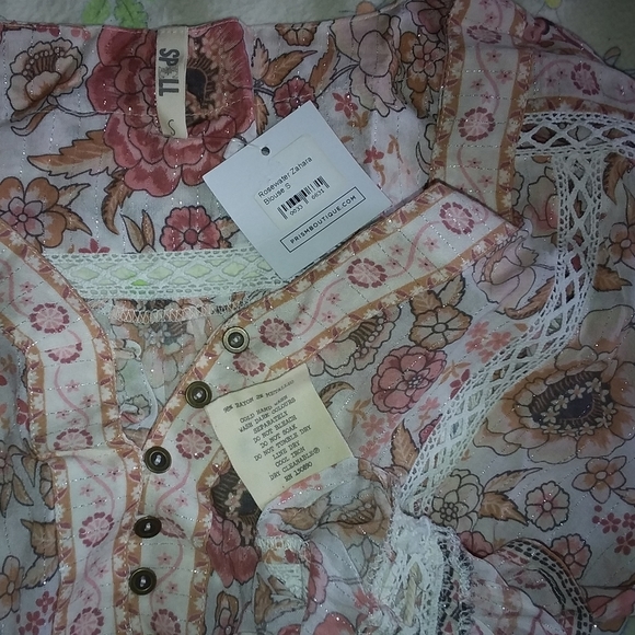 BNWT Spell designs zahara blouse rosewater pink S - Picture 8 of 8